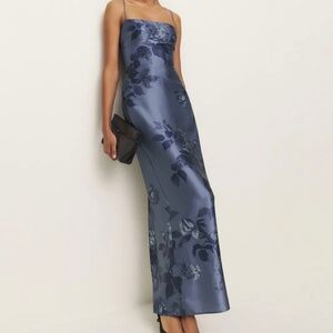 The Reformation Frankie Silk Dress